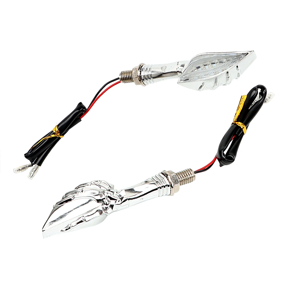 LEEPEE 2pcs/Set Amber Skull Hand Moto Blinker Lamp Motorcycle Turn Indicators Auto Accessories LED Turn Signal Light
LEEPEE 2pcs/Set Amber Skull Hand Moto Blinker Lamp Motorcycle Turn Indicators Auto Accessories LED Turn Signal Light