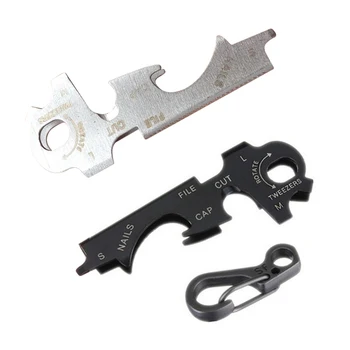 8 in 1 Multi Tool Key Stainless Steel Outdoor Multi-functional Tool Utility Multi Ring Chain Bottle Opener
8 in 1 Multi Tool Key Stainless Steel Outdoor Multi-functional Tool Utility Multi Ring Chain Bottle Opener