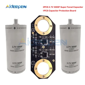 2PCS/Set 2.7V 3000F Super Farad Capacitor 136*60mm High Current Ultracapacitor with Protection Board for Car Auto Automotive
2PCS/Set 2.7V 3000F Super Farad Capacitor 136*60mm High Current Ultracapacitor with Protection Board for Car Auto Automotive