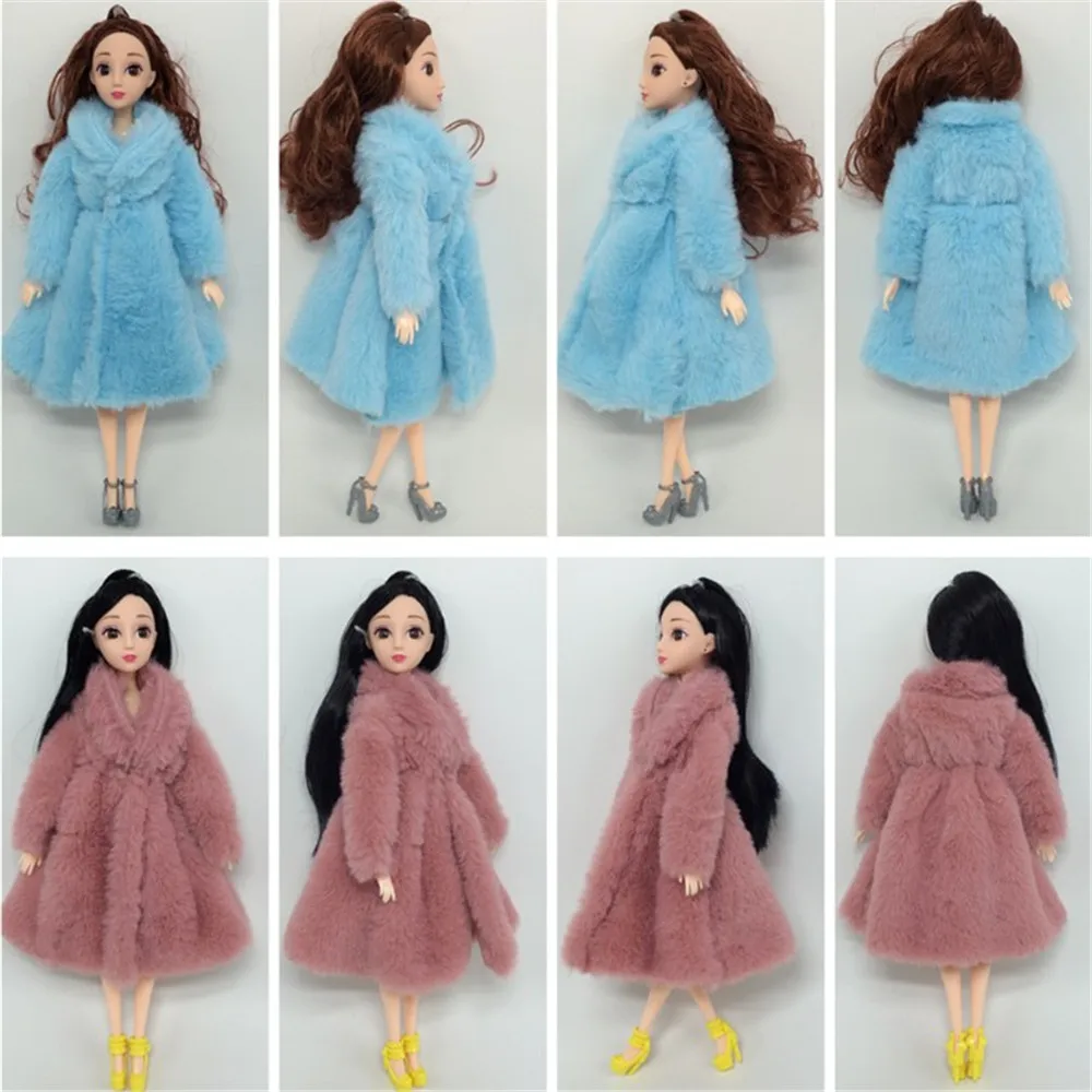Фото Пальто для куклы модное платье одежда ручной работы выращивания Фланелевое