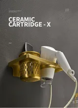 Bathroom Golden Space Aluminum Hair Dryer Rack Storage Rack Wall Rack Non Perforated Installation
Bathroom Golden Space Aluminum Hair Dryer Rack Storage Rack Wall Rack Non Perforated Installation