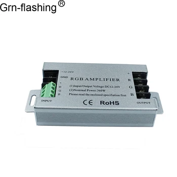 DC12V-24V 30A 360W Aluminum RGB Amplifier controller Power Repeater Console Controller For RGB 5050 3528 LED Strip Module Light
DC12V-24V 30A 360W Aluminum RGB Amplifier controller Power Repeater Console Controller For RGB 5050 3528 LED Strip Module Light