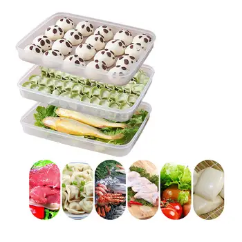 1pc Clear Kitchen Dumpling Fish Food Storage Box Crisper Refrigerator Case Preservation Food Container Dumpling-Box
1pc Clear Kitchen Dumpling Fish Food Storage Box Crisper Refrigerator Case Preservation Food Container Dumpling-Box