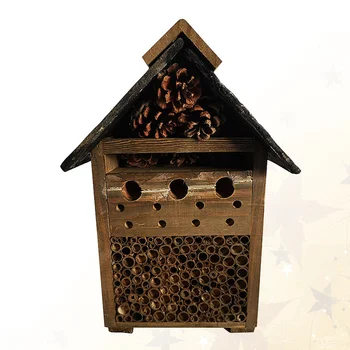 Insect Nest Honey Peak Nest Outdoor Solid Wood Insect House Creative Practical Beehive for Outdoor Garden
Insect Nest Honey Peak Nest Outdoor Solid Wood Insect House Creative Practical Beehive for Outdoor Garden