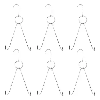 6pcs Stainless Steel Double Meat Hooks Drying Roast Duck Hook Bacon Hanger Grill Hanging Rack (4cm Diameter 24cm Length)
6pcs Stainless Steel Double Meat Hooks Drying Roast Duck Hook Bacon Hanger Grill Hanging Rack (4cm Diameter 24cm Length)