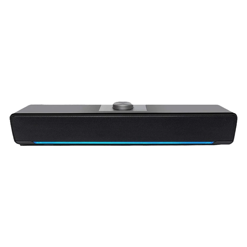 PC Speakers Computer Wired Soundbar USB LED Powered With Powerful Stereo 3.5Mm Aux Input |