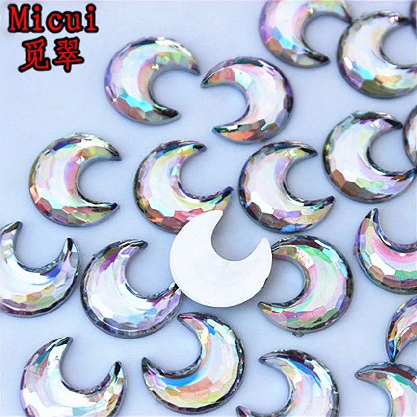 Micui 50pcs 15mm Shiny Moon Acrylic Rhinestone Flatback Crystal Stones Art Supply Decoration Charm Craft DIY No Hole MC230
Micui 50pcs 15mm Shiny Moon Acrylic Rhinestone Flatback Crystal Stones Art Supply Decoration Charm Craft DIY No Hole MC230