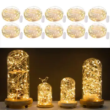 10pcs 2M 20LED String Light Copper Wire Fariy Light CR2032 Battery Operated Garland Decoration Wedding Christmas Party Lights
10pcs 2M 20LED String Light Copper Wire Fariy Light CR2032 Battery Operated Garland Decoration Wedding Christmas Party Lights