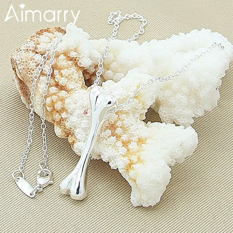 Aimarry 925 Sterling Silver Bone Pendant Necklace For Women Men Fashion Jewelry Party Engagement Wedding Gifts
Aimarry 925 Sterling Silver Bone Pendant Necklace For Women Men Fashion Jewelry Party Engagement Wedding Gifts
