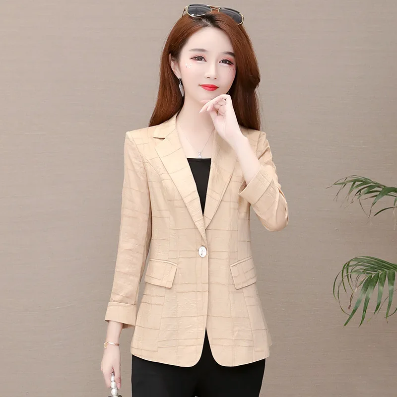 Autumn Fashion New Style Pattern Long Sleeve Small Suit 2019 Korean-style New Style One-Button Short Versatile Coat
Autumn Fashion New Style Pattern Long Sleeve Small Suit 2019 Korean-style New Style One-Button Short Versatile Coat