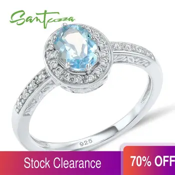 SANTUZZA Silver Ring For Women 925 Sterling Silver Blue Stone Rings for Women Cubic Zirconia Ringen Party Fashion Jewelry
SANTUZZA Silver Ring For Women 925 Sterling Silver Blue Stone Rings for Women Cubic Zirconia Ringen Party Fashion Jewelry