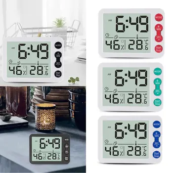 New Indoor Temperature and Humidity Meter Large Screen Clock Creative Alarm Clock Kitchen Electronic Countdown Timer
New Indoor Temperature and Humidity Meter Large Screen Clock Creative Alarm Clock Kitchen Electronic Countdown Timer