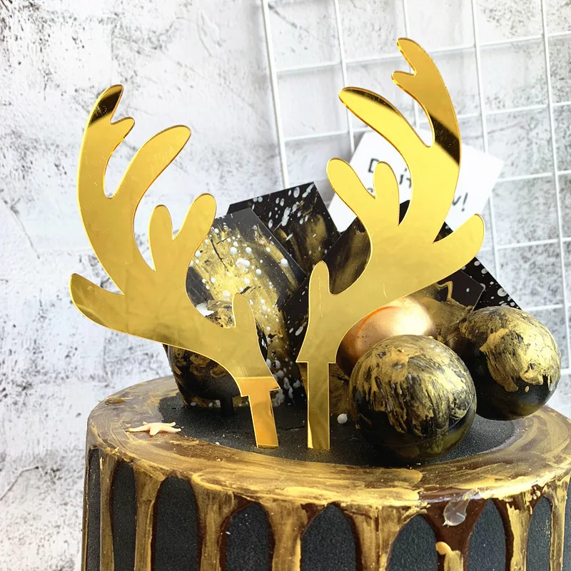 2 Pcs Merry Christmas Cake Topper Acrylic Gold Deer Elk Antlers Cupcake Topper for Christmas Wedding Party Supplies Cake Decor
2 Pcs Merry Christmas Cake Topper Acrylic Gold Deer Elk Antlers Cupcake Topper for Christmas Wedding Party Supplies Cake Decor