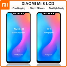 Ensemble écran tactile LCD Super AMOLED de remplacement, 6.21 pouces, pièce de rechange pour Xiaomi Mi 8=