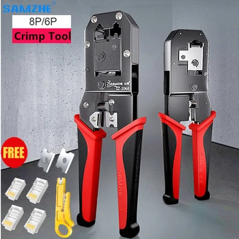 RJ 45 Crimping Tool rj45 Ethernet Network LAN Cable Crimper Cutter Stripper Plier Modular 8P and 6P RJ12 RJ11
RJ 45 Crimping Tool rj45 Ethernet Network LAN Cable Crimper Cutter Stripper Plier Modular 8P and 6P RJ12 RJ11
