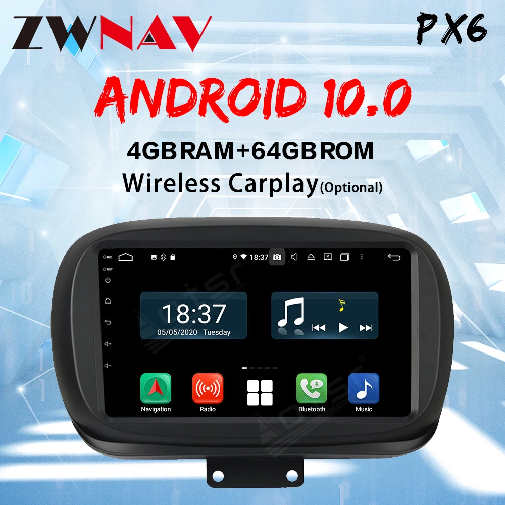 ZWNAV For Fiat 500X carplay dsp px6 2014 - 2020 Car Radio Multimedia Video Player Navigation GPS Android 10 No 2din 2 din dvd
ZWNAV For Fiat 500X carplay dsp px6 2014 - 2020 Car Radio Multimedia Video Player Navigation GPS Android 10 No 2din 2 din dvd