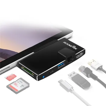 Rocketek 6-In-1 USB 3.0 Data Hub Card Reader With 4K HDMI 1000Mbps Gigabit Ethernet Adapter SD / TF Micro SD For Laptop Phones
Rocketek 6-In-1 USB 3.0 Data Hub Card Reader With 4K HDMI 1000Mbps Gigabit Ethernet Adapter SD / TF Micro SD For Laptop Phones