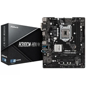 MB ASRock h310cm-hdv/M.2 soc-1151v2 Intel h310c 2xddr4 mATX AC'97 8ch(7.1) gblan + VGA +