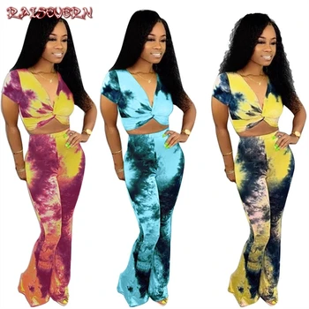 RAISEVERN Floral V Neck Short Sleeve Two Piece Set Bow Tie Crop Top Add Long Pants Women Tracksuit Bodycon Long Pants Women Suit
RAISEVERN Floral V Neck Short Sleeve Two Piece Set Bow Tie Crop Top Add Long Pants Women Tracksuit Bodycon Long Pants Women Suit