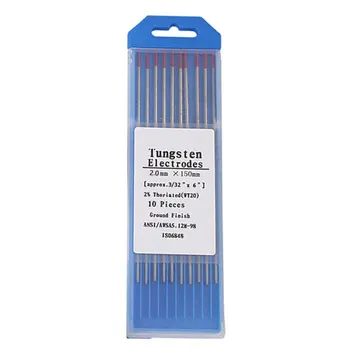10pcs/Box WT20 Red Color Thorium Tungsten Electrode Head Tungsten Needle/rod For Welding Machine
10pcs/Box WT20 Red Color Thorium Tungsten Electrode Head Tungsten Needle/rod For Welding Machine