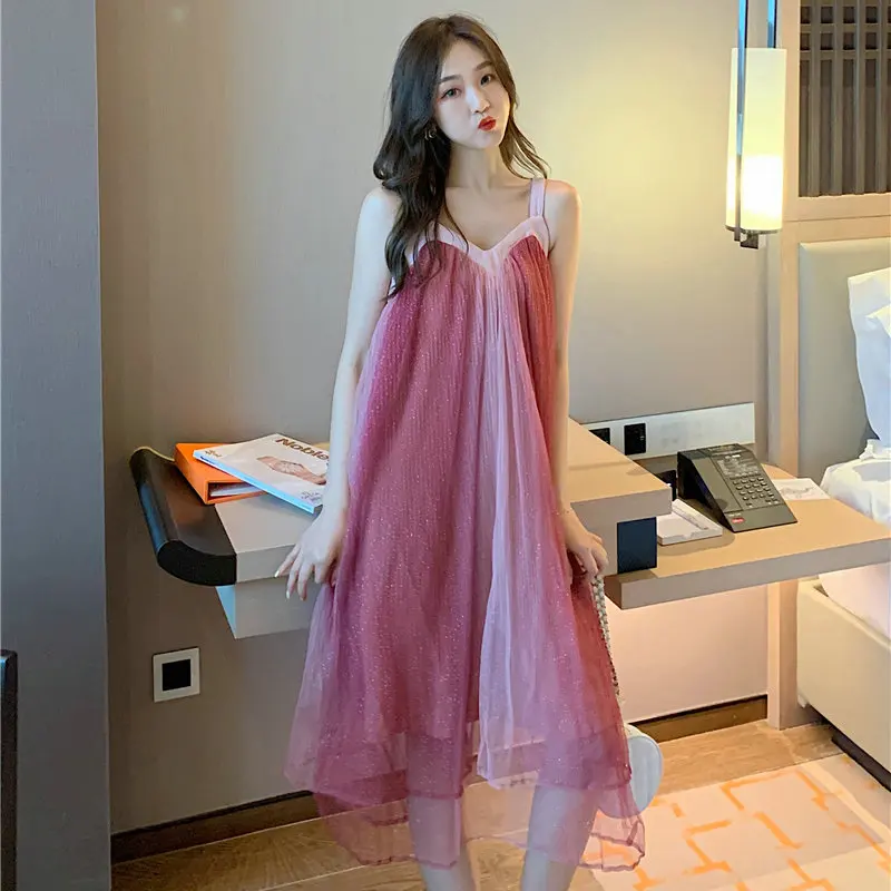 Woman Summer Pink Slip Dress Chic Classy Stamping Silk Fabric Loose Layered Thin One Piece Robe Femme Sleeveless Holidy Dresses
Woman Summer Pink Slip Dress Chic Classy Stamping Silk Fabric Loose Layered Thin One Piece Robe Femme Sleeveless Holidy Dresses
