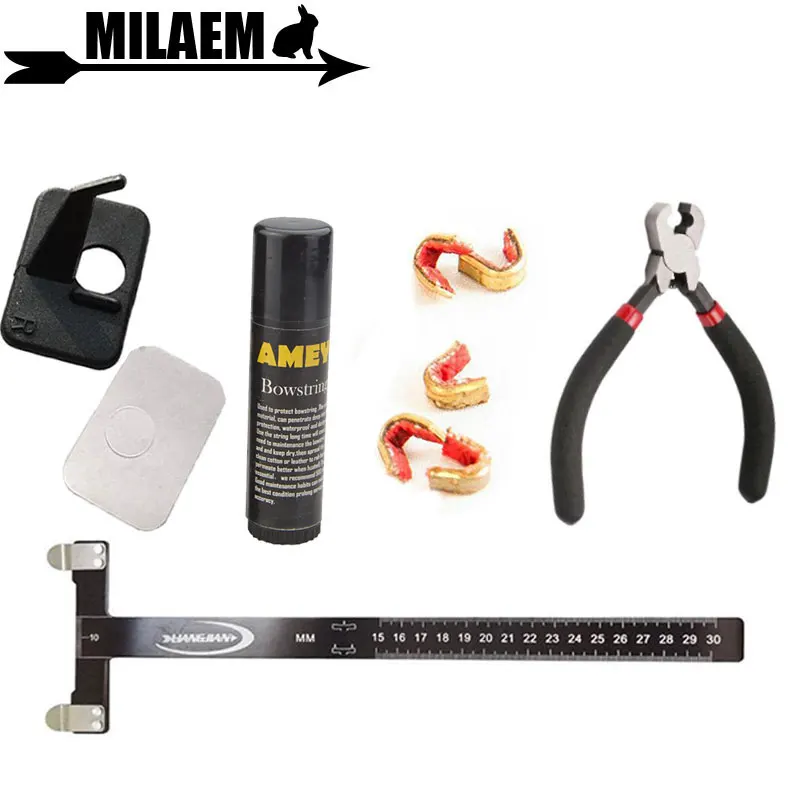 Archery Adjustment Kit Fingertip Pliers Copper Buckle Bow String Nock Point Protect Buckle Clips String Wax Shooting Accessories
Archery Adjustment Kit Fingertip Pliers Copper Buckle Bow String Nock Point Protect Buckle Clips String Wax Shooting Accessories