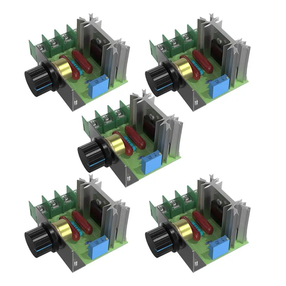 AC 220V 2000W SCR Voltage Regulator Dimming Dimmers Motor Speed Controller Thermostat Electronic Voltage Regulator Module
AC 220V 2000W SCR Voltage Regulator Dimming Dimmers Motor Speed Controller Thermostat Electronic Voltage Regulator Module