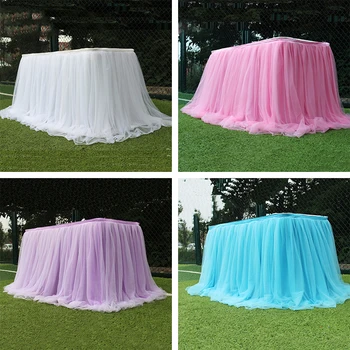 Table Skirts Tablecloth Wedding Props Party Tulle Wedding Festive Party Decor Table Cloth jupe de table mariage mesa dulce decor
Table Skirts Tablecloth Wedding Props Party Tulle Wedding Festive Party Decor Table Cloth jupe de table mariage mesa dulce decor