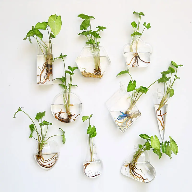 Glass-Wall-Hanging-Flower-Vase-Terrarium-Wall-Fish-Tank-Plant-Potted-Aquarium-Container-Flower-Planter-Pots-Garden-Home-Decor