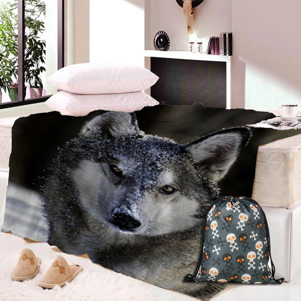 Cartoon Animals Wolf Blanket For Bed Sofa Thick Warm Plush Velvet Blanket Winter Soft Throw Blanket Bedclothes For Adults Kids
Cartoon Animals Wolf Blanket For Bed Sofa Thick Warm Plush Velvet Blanket Winter Soft Throw Blanket Bedclothes For Adults Kids