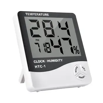 Practical Hygrometer Black & White Humidity Table Tools Thermometer Temperature Meter LCD Digital Clock Room Household Indoor
Practical Hygrometer Black & White Humidity Table Tools Thermometer Temperature Meter LCD Digital Clock Room Household Indoor