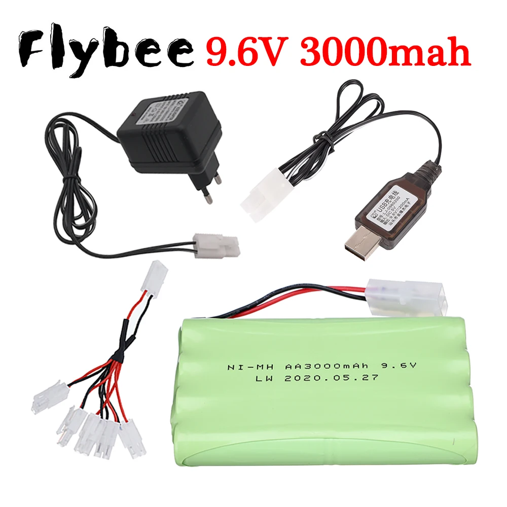 Никель-металлогидридная аккумуляторная батарея 9,6 в, 3000 мАч, Tamiya Plug с зарядным устройством, набор для игрушек на радиоуправлении, электрических игрушек, оборудование для безопасности, батарейка AA 9,6 в
Никель-металлогидридная аккумуляторная батарея 9,6 в, 3000 мАч, Tamiya Plug с зарядным устройством, набор для игрушек на радиоуправлении, электрических игрушек, оборудование для безопасности, батарейка AA 9,6 в