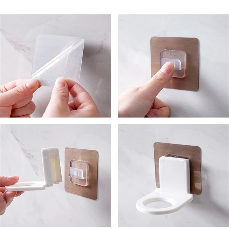 מדבקות לקיר לתליית תמרוקים וסבון נוזלי מדבקות לקיר לתליית תמרוקים וסבון נוזלי