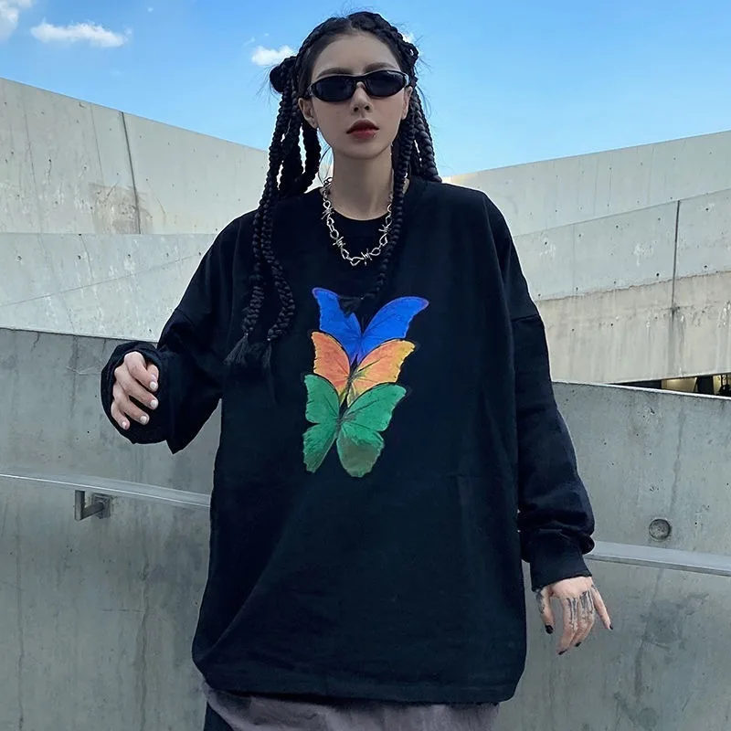 Deeptown Korean Hoodie Hip Hop Print Hoodies Women Long Sleeve Black Loose Pullover Streetwear Casual Crewneck Sweatshirt Women
Deeptown Korean Hoodie Hip Hop Print Hoodies Women Long Sleeve Black Loose Pullover Streetwear Casual Crewneck Sweatshirt Women