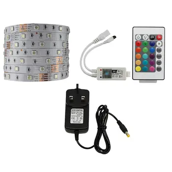 30 LEDs/m Waterproof LED Strip Light Set Smart Control RGB Colorful with 24 Keys Remote Control+Power Adapter+Wifi Control
30 LEDs/m Waterproof LED Strip Light Set Smart Control RGB Colorful with 24 Keys Remote Control+Power Adapter+Wifi Control