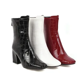 Fanyuan 2020 plus size 48 women ankle boots zip square toe autumn winter booties classic high heels dress party shoes woman
Fanyuan 2020 plus size 48 women ankle boots zip square toe autumn winter booties classic high heels dress party shoes woman