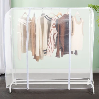 Garment Rack Cover Transparent Peva Rail Rack Cover Clear Zip Clothing Dustproof Waterproof Bag Apparel Bathroom Storage Display
Garment Rack Cover Transparent Peva Rail Rack Cover Clear Zip Clothing Dustproof Waterproof Bag Apparel Bathroom Storage Display