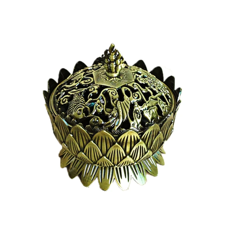Vintage Retro Lotus Incense Burner Figurine Metal Modern Art Figurine Ornament Home Decoration Accessories Desktop Decor
Vintage Retro Lotus Incense Burner Figurine Metal Modern Art Figurine Ornament Home Decoration Accessories Desktop Decor