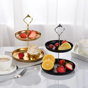 European Double Layer Dessert Plate Fruit Cake Stand Holder Jewelry Display Rack Round Tray Wedding Birthday Party Decoration
European Double Layer Dessert Plate Fruit Cake Stand Holder Jewelry Display Rack Round Tray Wedding Birthday Party Decoration
