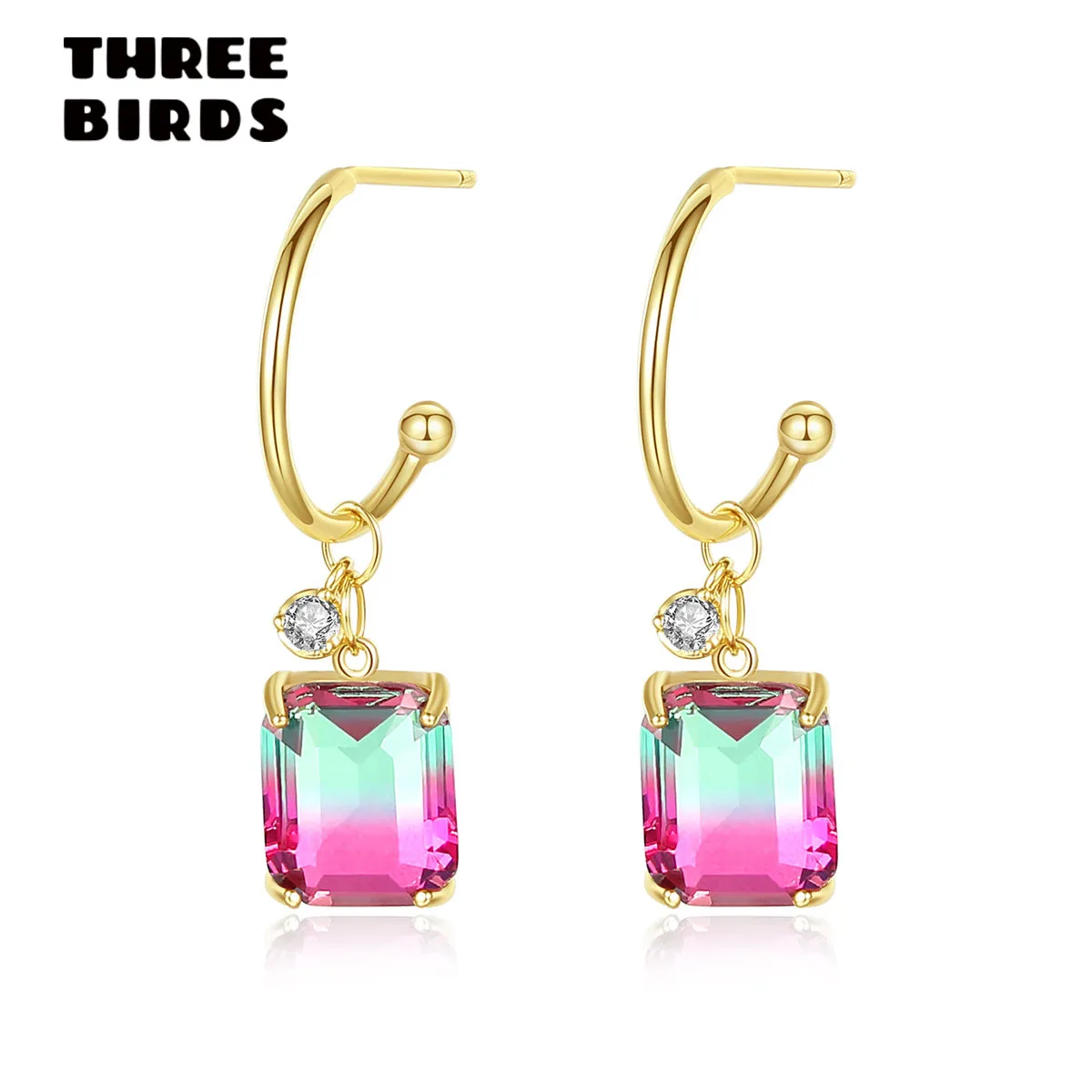 Trendy Zirconia Colorful Square Dangle Earrings High Quality Cz Crystal Round Hoop Stud Earrings For Women Jewelry E-h0359 
Trendy Zirconia Colorful Square Dangle Earrings High Quality Cz Crystal Round Hoop Stud Earrings For Women Jewelry E-h0359