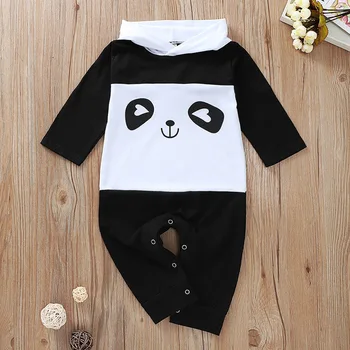 Tiny Cotton Romper Boys Girls Animal Rompers Cartoon Panda Black White Romper Baby Hooded Jumpsuit New Born Baby Clothes 
Tiny Cotton Romper Boys Girls Animal Rompers Cartoon Panda Black White Romper Baby Hooded Jumpsuit New Born Baby Clothes