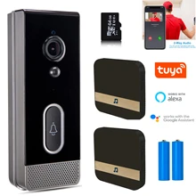 Tuya Video Doorbell Camera Doorbell WIFI Video Intercom Wireless Home with Camera Waterproof Battery Smart Home for Google Alexa
Tuya Video Doorbell Camera Doorbell WIFI Video Intercom Wireless Home with Camera Waterproof Battery Smart Home for Google Alexa