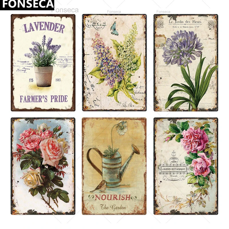 Flower Vintage Tin Sign Home Decor Retro Metal Sign Shabby Chic Wall Decor for Kitchen Living Room Dining Room Metal Plate
Flower Vintage Tin Sign Home Decor Retro Metal Sign Shabby Chic Wall Decor for Kitchen Living Room Dining Room Metal Plate