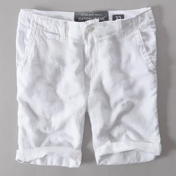 Men Summer Fashion Japan Style Solid Color High Quality 100% Linen Half Length Straight Male Slim Beach Holiday Casual Short
Men Summer Fashion Japan Style Solid Color High Quality 100% Linen Half Length Straight Male Slim Beach Holiday Casual Short