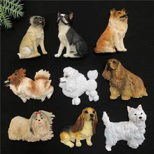 Creative Magnet Fridge Magnet Three-dimensional Animal Dog Fridge Magnet Resin Decorative Magnet Magnet Message Sticker Creative Magnet Fridge Magnet Three-dimensional Animal Dog Fridge Magnet Resin Decorative Magnet Magnet Message Sticker
