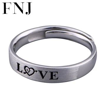 FNJ 1 Pair 925 Silver Rings Lover Adjustable Size 100% Original S925 Solid Silver Ring for Women Jewelry Fine Love 
FNJ 1 Pair 925 Silver Rings Lover Adjustable Size 100% Original S925 Solid Silver Ring for Women Jewelry Fine Love