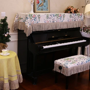 Northern European Pastoral Piano Cover Towel Single Double Music Stool Set Linen Blooming Color Piano Fabric Cover
Northern European Pastoral Piano Cover Towel Single Double Music Stool Set Linen Blooming Color Piano Fabric Cover