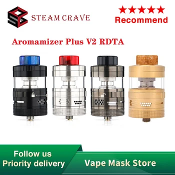 Original Steam Crave Aromamizer Plus V2 RDTA 8ml/16ml Large Capacity Atomizer Top Fill Airflow Control E-cig Vape Tank VS Zeus X
Original Steam Crave Aromamizer Plus V2 RDTA 8ml/16ml Large Capacity Atomizer Top Fill Airflow Control E-cig Vape Tank VS Zeus X