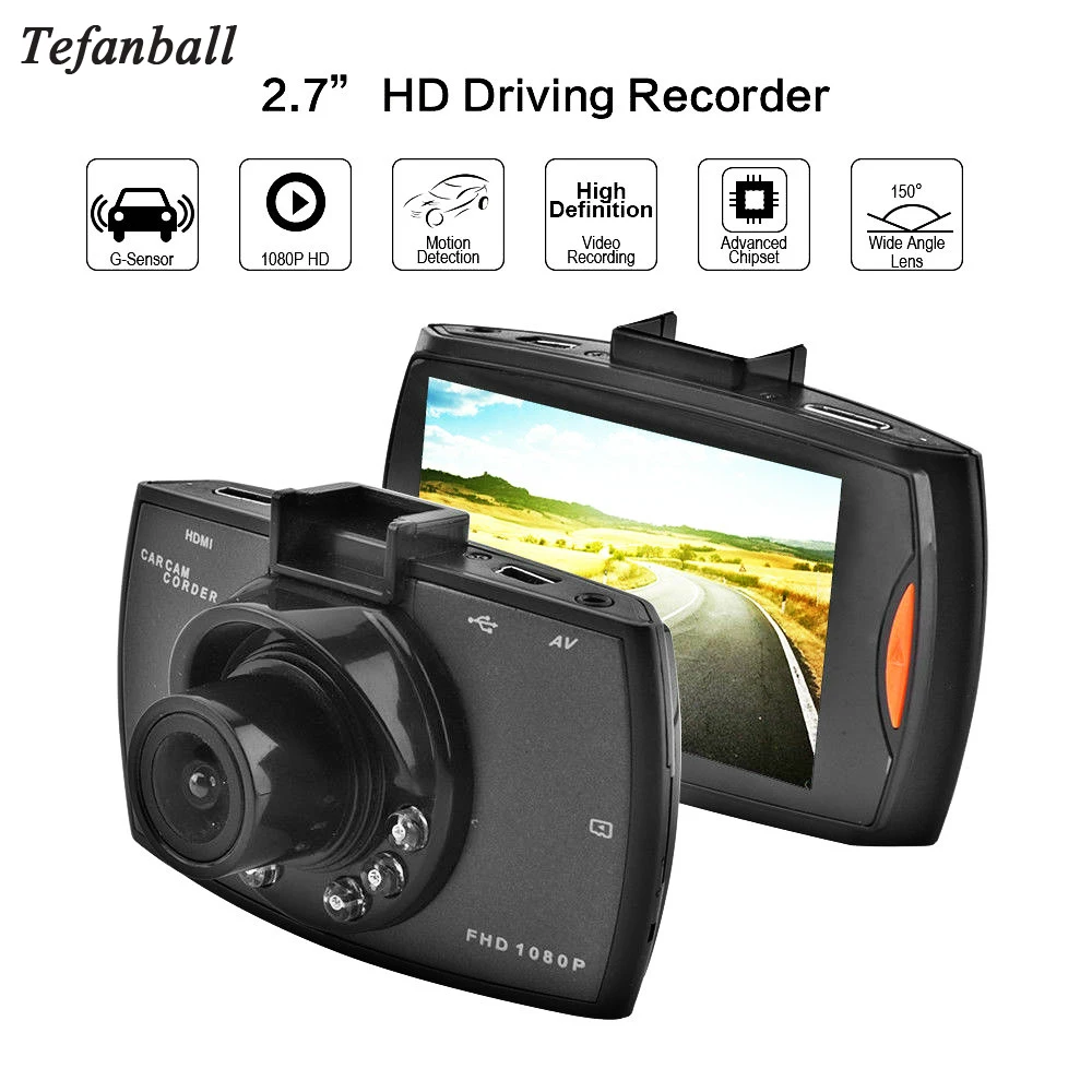 Фото Автомобильный видеорегистратор Tefanball камера Full HD 1080P 140 градусов - купить
