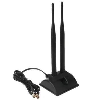 Dual Antenna 6DBi Omni Directional RP-SMA Plug Male(Female pin) Connector for Indoor WiFi Wireless Range Signal
Dual Antenna 6DBi Omni Directional RP-SMA Plug Male(Female pin) Connector for Indoor WiFi Wireless Range Signal